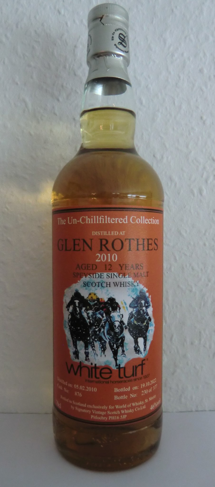 Glen Rothes 2010 12ys 46% WILD TURF Signatory